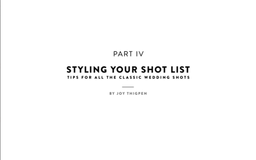 Wedding Styling 101 with Joy Thigpen (SOP)