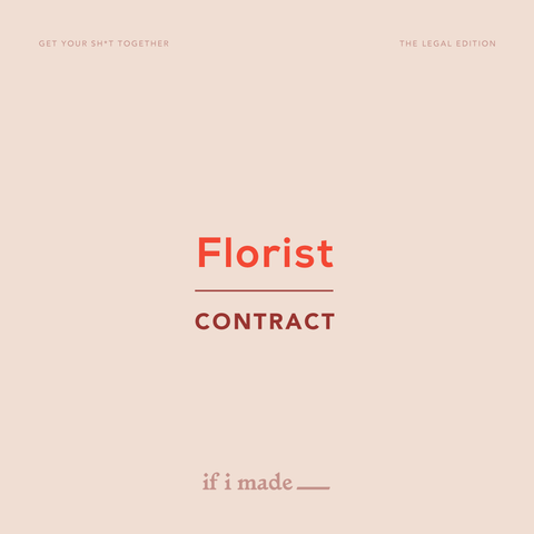 Legal Contract - Florist