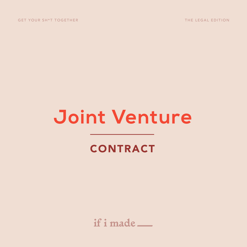 Legal Contract - Joint Venture