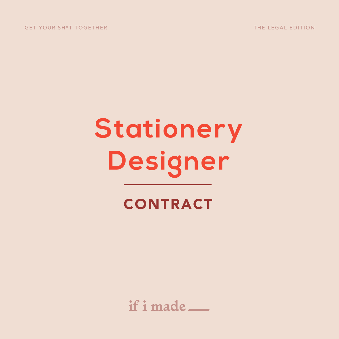 Legal Contract - Stationery Designer