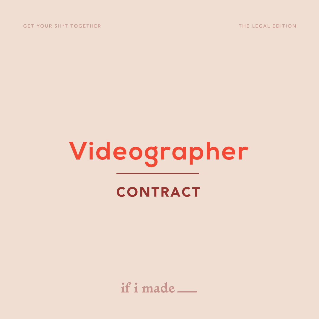 Legal Contract - Videographer