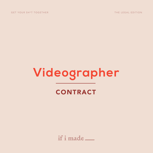 Legal Contract - Videographer