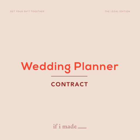 Legal Contract - Wedding Planner