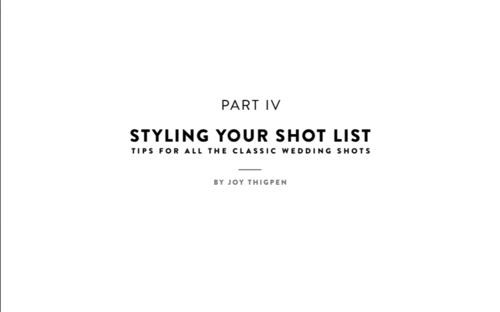 Wedding Styling 101 with Joy Thigpen (ROP)