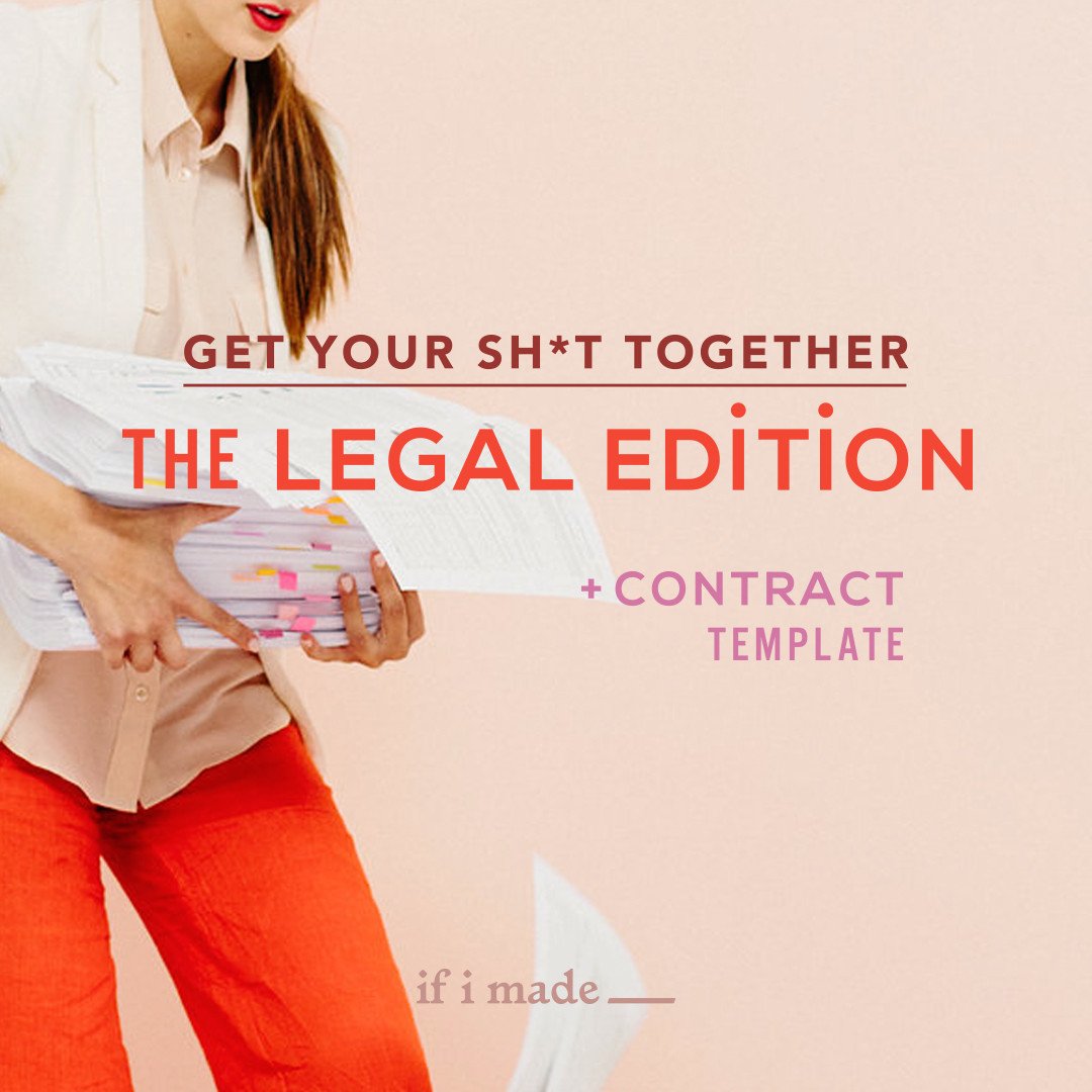 Get Your Shit Together: The Legal Edition - Wedding Photographer - 4 Monthly Payments of $99